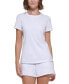 Фото #3 товара Women's Cotton Short-Sleeve Crewneck T-Shirt