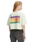 ფოტო #2 პროდუქტის Women's Oversized Cropped Summer Flag T-Shirt