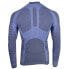 Diadora Adv Half Zip Mock Neck Long Sleeve Athletic T-Shirt Mens Blue Casual Top