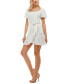 Juniors' Ruffled Faux-Wrap Dress