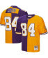 Men's Randy Moss Purple and Gold Minnesota Vikings 1998 Split Legacy Replica Jersey Purple, Gold, L - фото #1