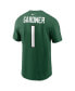 Фото #4 товара Men's Sauce Gardner Green New York Jets Player Name and Number T-shirt