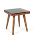 Фото #1 товара Steve Silver Caspian 19.75" Square Solid Acacia with Slate Inlay End Table