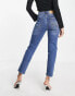 Фото #3 товара Vero Moda – Locker geschnittene Mom-Jeans in verwaschenem Mittelblau