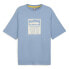 Фото #1 товара Puma Pl Statement Graphic Crew Neck Short Sleeve T-Shirt Mens Blue Casual Tops 6