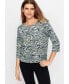 Фото #1 товара Women's Swirl Pattern T-Shirt