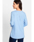 Фото #2 товара Cotton Blend 3/4 Sleeve Keyhole T-Shirt containing TENCEL[TM] Modal