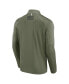 Фото #3 товара Men's Olive Nebraska Huskers OHT Military-Inspired Appreciation Titan Raglan Quarter-Zip Jacket