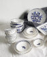 Blue Bird Canape Plates - Set of 3