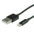 VALUE 11.99.8326 - 0.15 m - Lightning - USB A - Black - Straight - Straight
