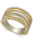 ფოტო #1 პროდუქტის Gold-Tone Crystal Stack Ring, Created for Macy's