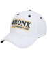 ფოტო #1 პროდუქტის Men's White Bronx Community College Broncos Bronx Classic Bar Adjustable Snapback Hat