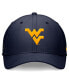 Фото #4 товара Men's Navy West Virginia Mountaineers 2024 On-Field Swoosh Flex Hat