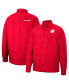 Фото #1 товара Men's Red Wisconsin Badgers Detonate Quilted Full-Snap Jacket