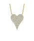 ფოტო #1 პროდუქტის 14k Gold Plated with Pave Cubic Zirconia Heart Layering Necklace