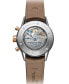 ფოტო #3 პროდუქტის Men's Swiss Automatic Chronograph Freelancer Brown Leather Strap Watch 43.5mm