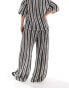 Extro & Vert Plus striped trouser co-ord in mono