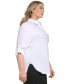 Фото #3 товара Plus Size Non Iron Button-Front Shirt