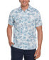 Фото #1 товара Men's Short Sleeve Button-Front Floral Print Viscose Shirt