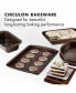 Фото #4 товара Symmetry Nonstick Chocolate Brown 5-Pc. Bakeware Set