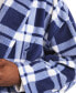 ფოტო #4 პროდუქტის Men's Plaid Robe