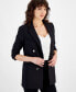 Women's Peak-Lapel Open-Front Long-Sleeve Blazer, Created for Macy's