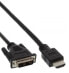 Фото #1 товара InLine HDMI-DVI Cable HDMI male / DVI male 18+1 black 1.5m