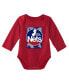 Фото #3 товара Комплект для малышей Mitchell & Ness детский синий, красный Комплект джерси и шапка-шапочка Hardwood Classics для New Jersey Nets