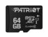 Фото #1 товара PATRIOT Memory PSF64GMDC10 - 64 GB - MicroSDXC - Class 10 - UHS-I - 80 MB/s - Class 1 (U1)