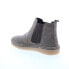 Diba True Yea Sayer 46015 Womens Gray Suede Slip On Ankle & Booties Boots