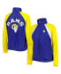 ფოტო #2 პროდუქტის Women's Royal, Gold Los Angeles Rams Confetti Raglan Full-Zip Track Jacket