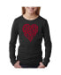 Фото #2 товара Big Girl's Word Art Long Sleeve T-Shirt - Crazy Little Thing Called Love