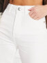 Фото #4 товара River Island high waist slim mom jean in white