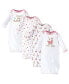 ფოტო #1 პროდუქტის Baby Girls Cotton Long-Sleeve Gowns 4pk Llama, 0-6 Months