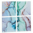 Фото #3 товара Набор из четыре рамок Полотно Мрамор Синий 35 x 7 x 35 cm (6 штук)