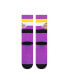 ფოტო #4 პროდუქტის Men's Los Angeles Lakers Stripe Crew Socks