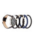 ფოტო #4 პროდუქტის Men's Two-Tone Metal Alloy Bracelet Watch 52mm Gift Set