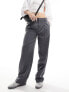 Фото #1 товара Mango pleat front tailored trouser in grey