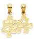 Фото #1 товара 14k Gold Charm, Best Friends Puzzle Break-Apart Charm