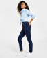 Curvy Double Button High Rise Skinny Jeans