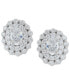 Lab Grown Diamond Oval Halo Stud Earrings (1-1/2 ct. t.w.) in 14k White Gold