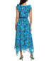 Фото #2 товара Ramy Brook Greta Midi Dress Women's Blue Xs