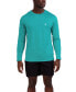 ფოტო #1 პროდუქტის Men's Long-Sleeve Raglan Logo Swim T-Shirt
