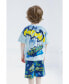 Фото #3 товара Toddler Boys Justice League Batman T-Shirt and French Terry Shorts Outfit Set to