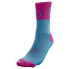 OTSO Multi-sport Medium Cut Light Blue/Fluo Pink socks