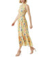 Фото #3 товара Women's Mira Floral-Print Smocked Maxi Dress