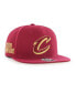 Фото #1 товара Men's Wine Cleveland Cavaliers Sure Shot Captain Snapback Hat