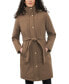 Фото #1 товара Women's Hooded Belted Raincoat, Regular & Petite, Created for Macy's