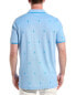 Фото #2 товара Поло-рубашка с принтом в виде полоски Psycho Bunny Birdseye для мужчин, синего цвета, 3 размер