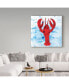 Summer Tali Hilty 'Lobster' Canvas Art - 14" x 14" x 2"